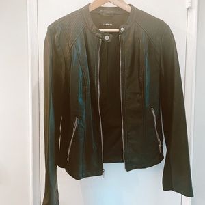 Express Black Faux Leather Jacket